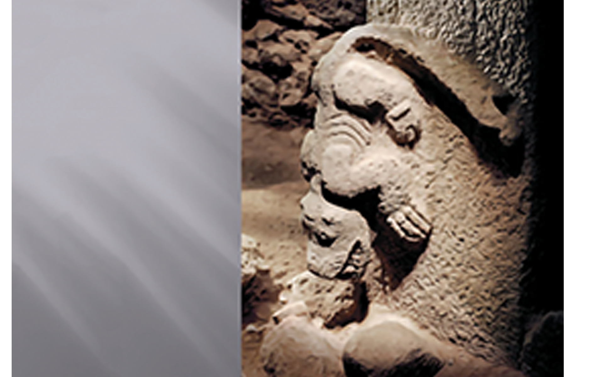 A representative deep carving of an other-worldly being A representative deep carving of an other-worldly being